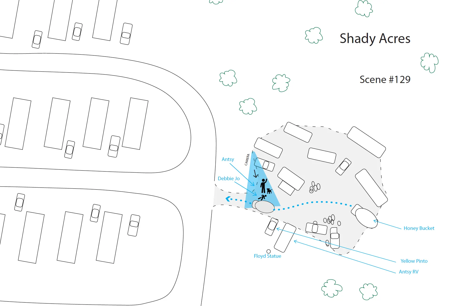 Map of Shady Acres