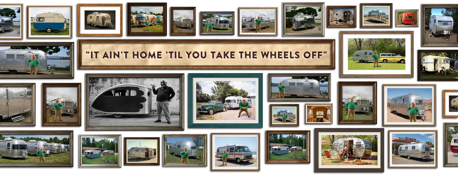 Way Cool World, Ledford's proud collection of Airstream RVs.